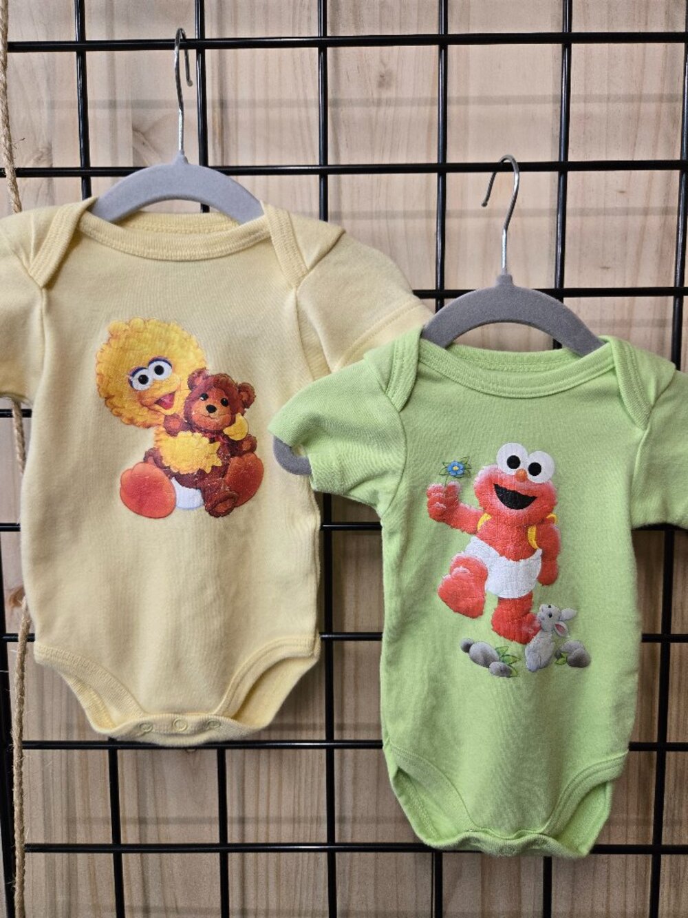 Vintage Sesame Street Onesies nice shape Big Bird Elmo